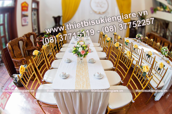 Thuê ghế tiffany cho đám cưới sang trọng